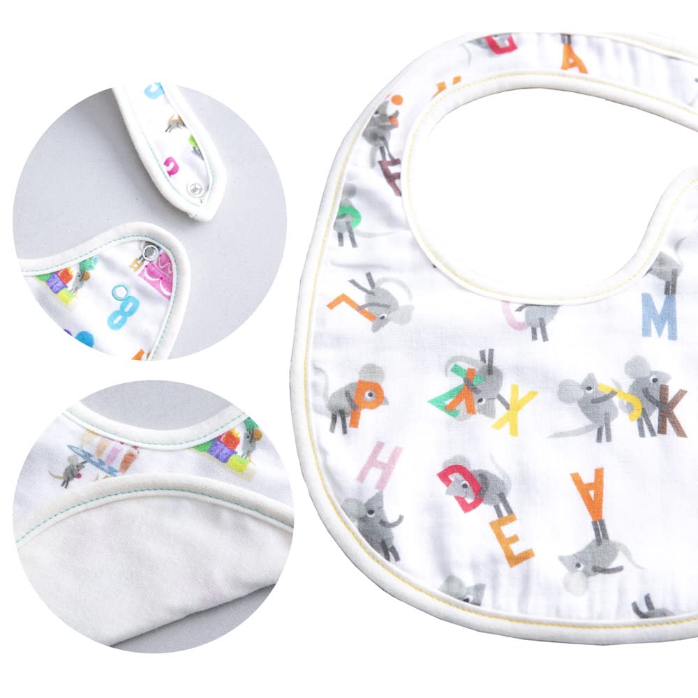 Coco Walk (WAVE) Leo Lionni Baby Goods, Baby Shower Gift, Boxed (1 Socks, 1 Bib, 2 Mini Handkerchiefs), Number Pattern, Made in Japan, R-210815-NUM