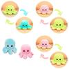 Adorable Double-sided Flip Reversible Octopus Plush Toy For Kids With Soft Texture