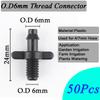 50~10Pcs Garden Water Connector 4/7mm 1/4'' Hose Barb Straight Connectors Micro Irrigation Sprinkler Accessories Watering Tools