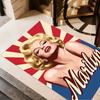 Tappeto da Pavimento Iconico di Marilyn Monroe Tappeto per Ufficio Adatto per Balcone Stanze dei Giochi Corridoio Ingresso Tappeto Antiscivolo Decorazione Ufficio Anime Regalo per Festival