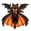 Halloween Door Sign Black Cat Ghost Sign, Decorative Plaque, Wooden Hanging Entrance Ornaments Vintage Rustic Decor with Jute Rope, Seasonal Wall Art