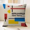 Abstract Orange Bauhaus Geometric Lucky Dragon pillow cover sofa cushion cover home room decoration children gift