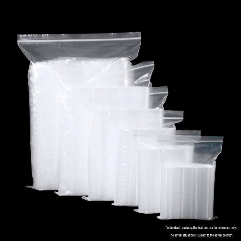 TECHAIN Transparent PE Self-Sealing Zipper Bags