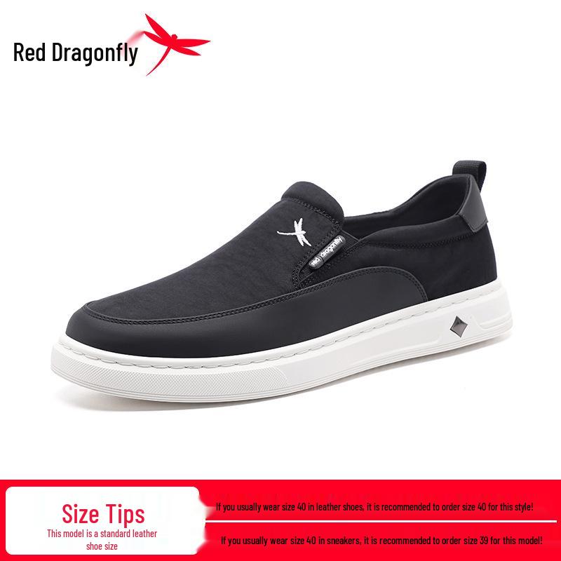 Red Dragonfly Men s Slip-on Summer Canvas Shoes - Breathable, Casual, and Stylish. 42
