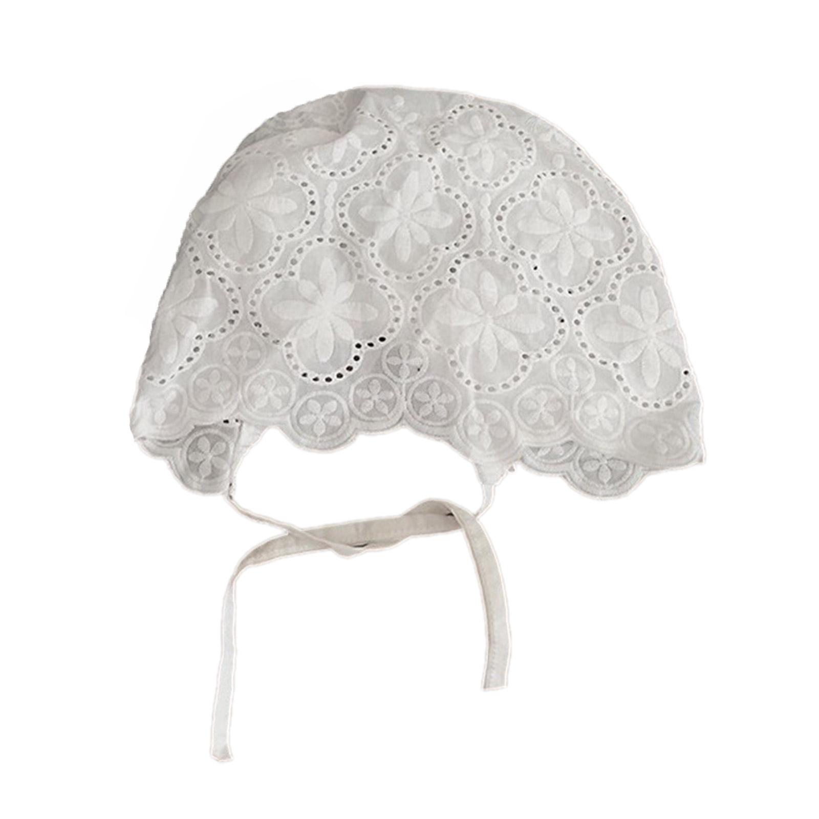 

Girls Pullover Hat Headwrap Hat Openwork Flower for Vacations Photo Props Folk Headpiece Elegant Hat Headgear 1