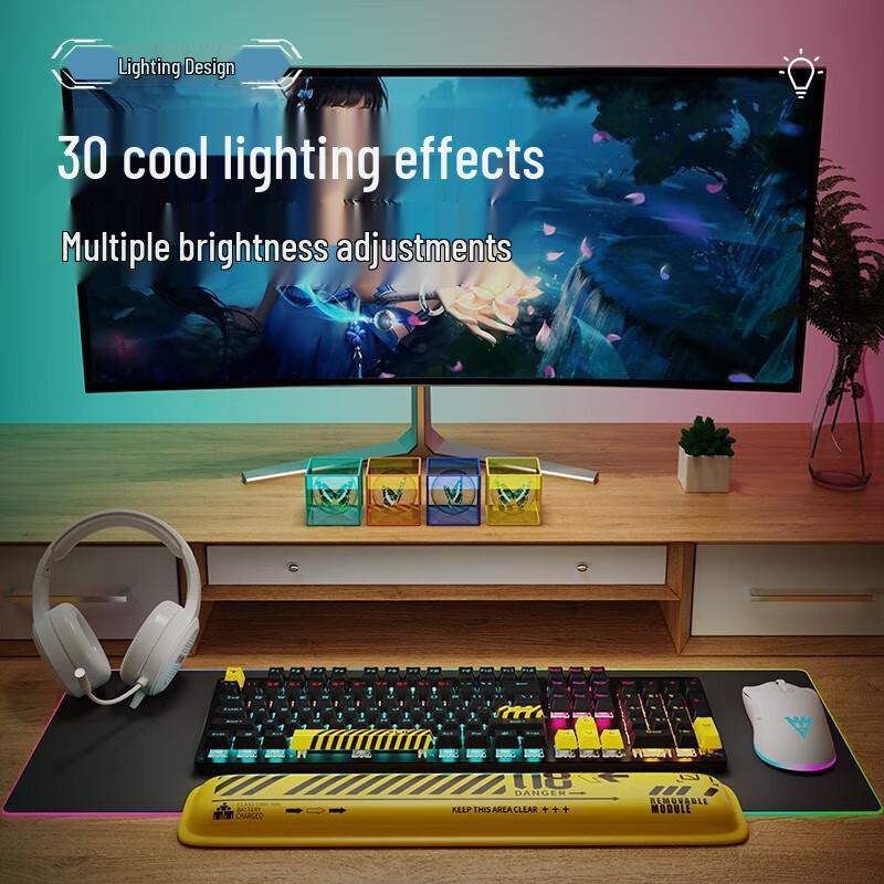 Qisha Wired 87-Key Mechanical Keyboard & Mouse Set