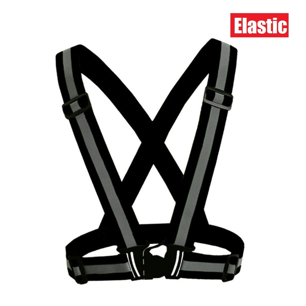 

12 цветов, светоотражающие ремни, регулируемый защитный жилет, эластичная лента для взрослых и детей, одежда для ночного бега и верховой езды