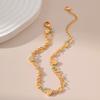 Women Gold Evil Eye Geometric Anklet Foot Jewelry