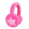 Foldable Plush Ear Muffs for Women Warm Sequins Star Ear Warmers Cold Weather Furry Ear Covers for Outdoor Activities