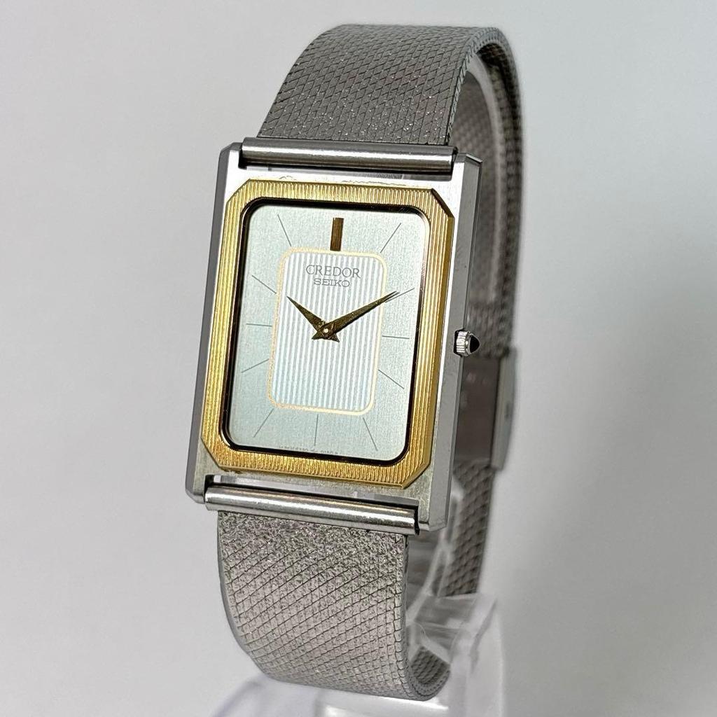 Used Credor 14k Bezel Solid Gold SHA MIDDLE SEIKO Non-working Watch