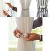 Elegant Magnetic Curtain Tiebacks With Braided Ball Buckle For Stylish Drapery
