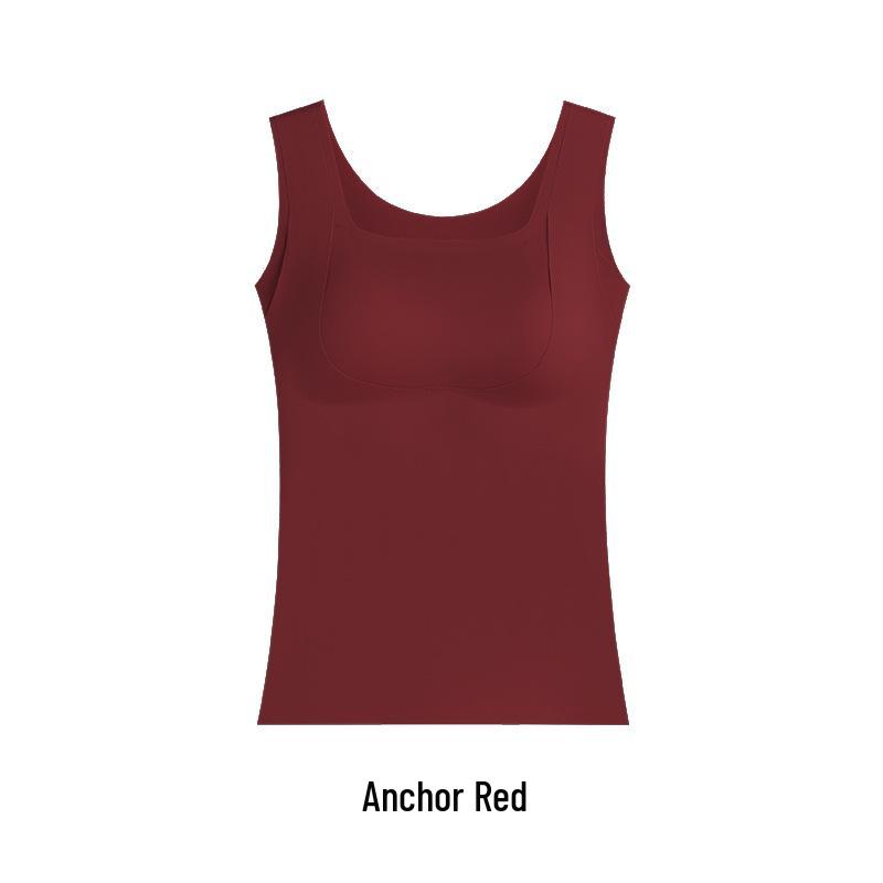 Damen Nahtlose Warme Weste mit Brustpolstern - Herbst/Winter Schlankmachende Basisschicht