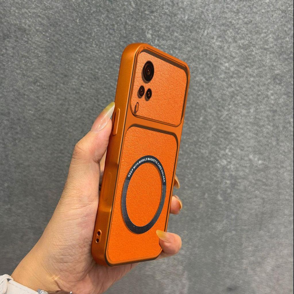 Upgraded Big Lens Protection Case for Vivo Y53s 4G,Y51,Y31 2020 Luxury Leather Casing with Magnetic Ring