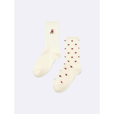Kids Socks 2p  One Point 