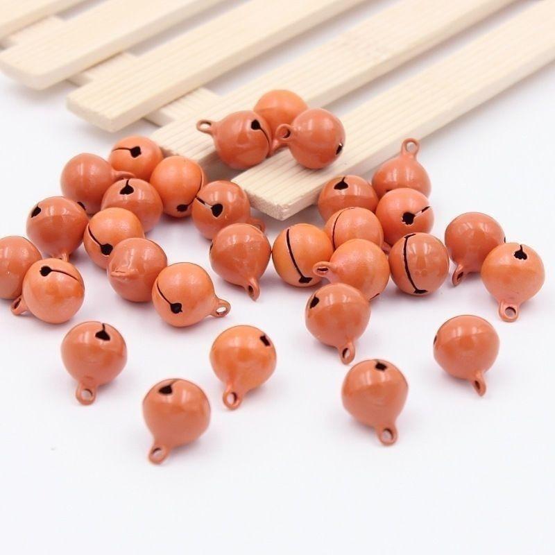 1.4CM Candy Color Enamel Small Bell Keychain Pendant for Pet Collars