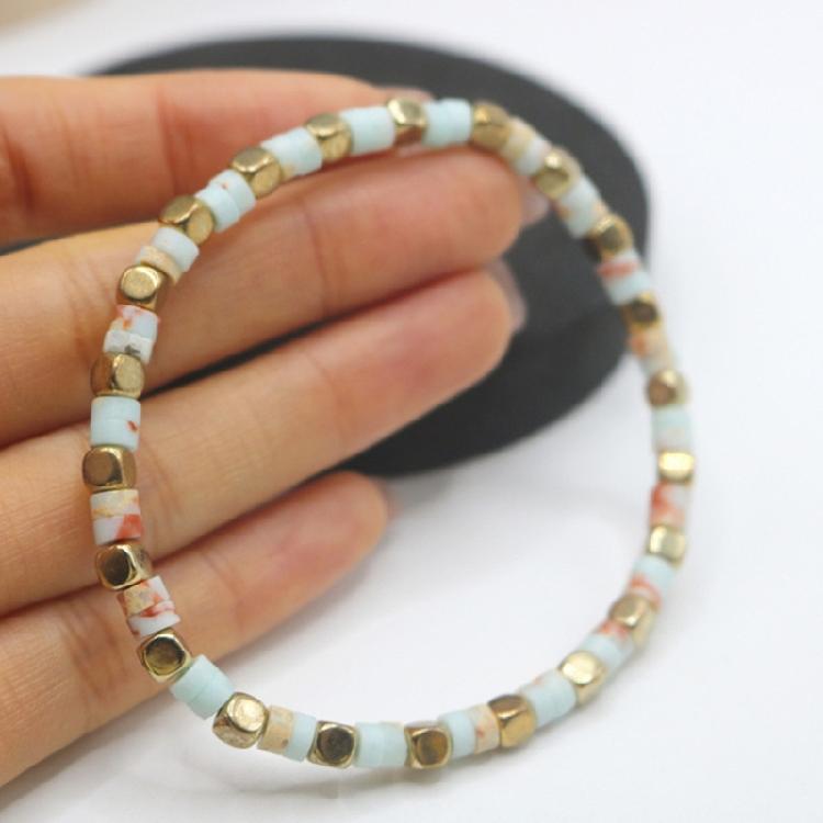 Unique Patterned Shoushan Stone Bracelet Featuring Handcrafted Beads for Distinctive Women's Fashion Statements