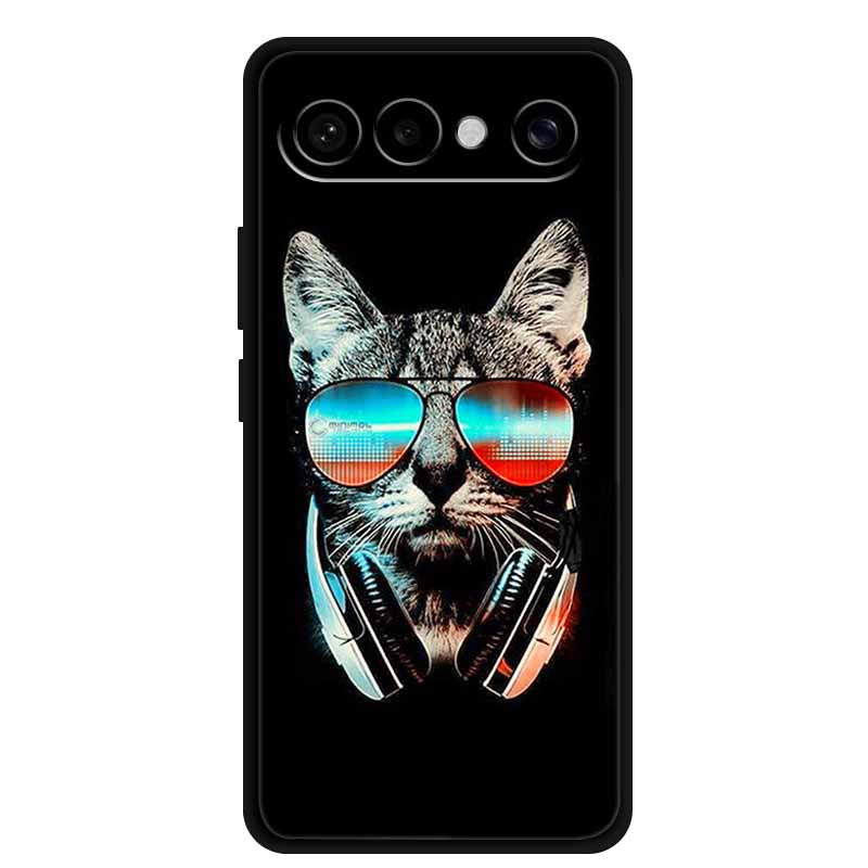 For Vivo S50 Pro Mini Case Lovely Lion Black Bumper Soft Silicone Coque for Vivo S 50 Pro Mini 6.31" Cover TPU Protector Funda