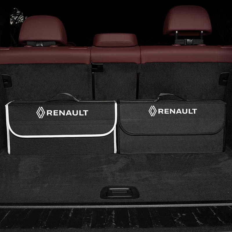 Car Boot Storage Box Storage Organizer Tool For Renault Clio Sandero Captur Megane R5 4 E-tech Scenic Austral Rafale Symbioz QM6