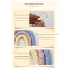 Hand-woven Rainbow Pendant Bohemian Fringed Bag Pendant Mini Cute Keychain Pendant