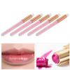 5pcs Glitter Crystal Lip Brush Round Head Portable Fiber Wool Lash Brush for Makeup
