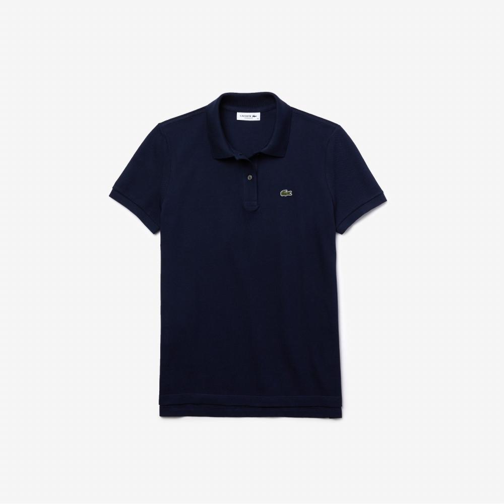 

LACOSTE Женская рубашка поло стандартного кроя с 2 пуговицами [темно-синий]