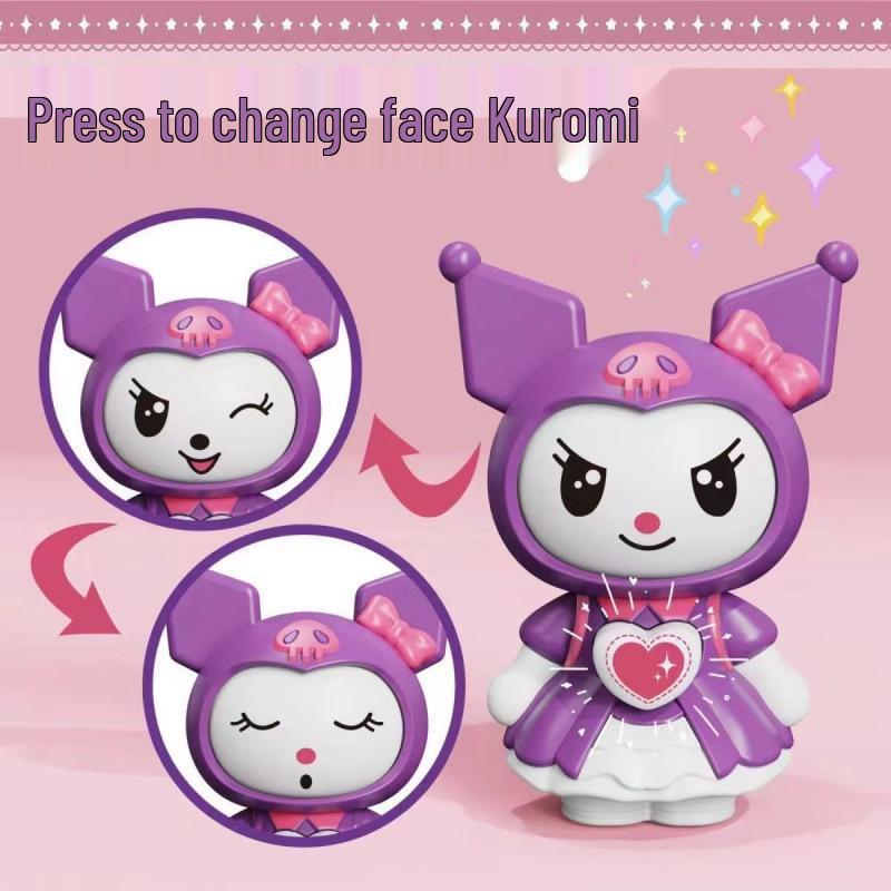 Crayon Shin-chan Pikachu Face-Changing Keychain Toy Ornament