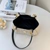 Straw bag women's new fashion lock woven shoulder bag summer popular tote bag one