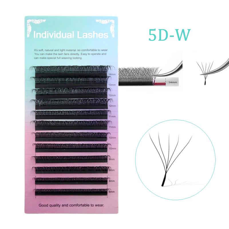 HOLLYLASH YY/W Shaped 2D 3D 4D 5D 6D Hand Woven Automatic Flowering Premade Volume Fans Eyelashes Extensions Individual Lashes
