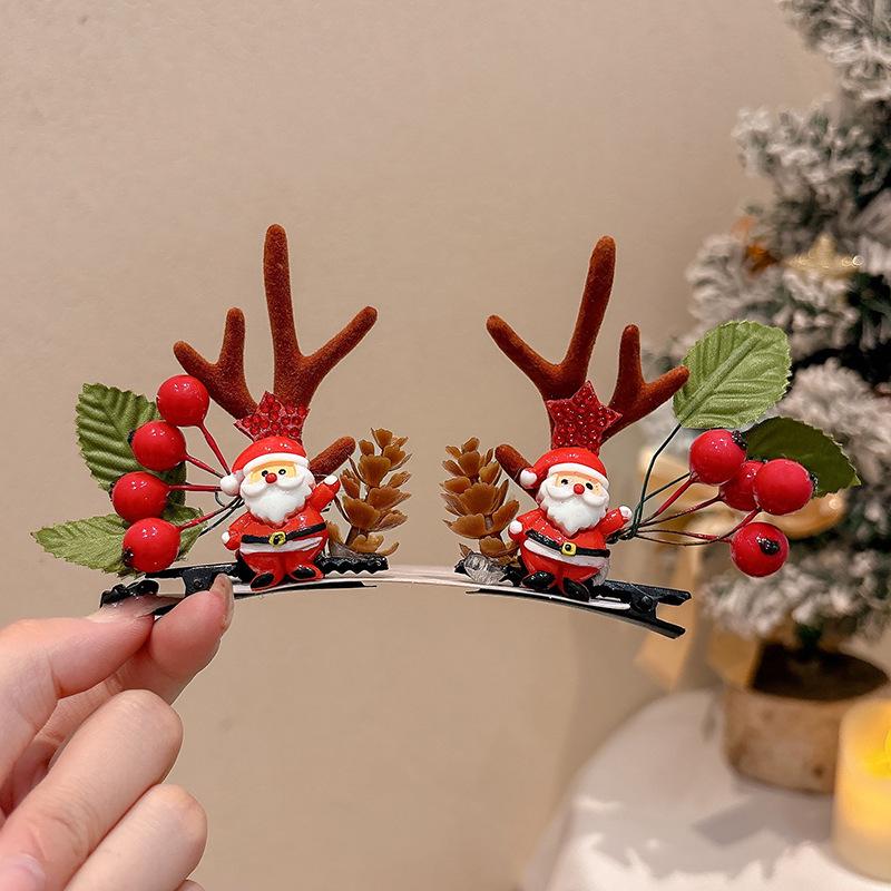 Children's Christmas Reindeer Headband - Cute Holiday Hair Accessory for Photos