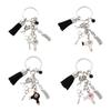 Cute Comb Scissors Hair Dryer Car Key Chain Barber Hairdressers Hair Stylist Keychain Pendant For Backpack Purse