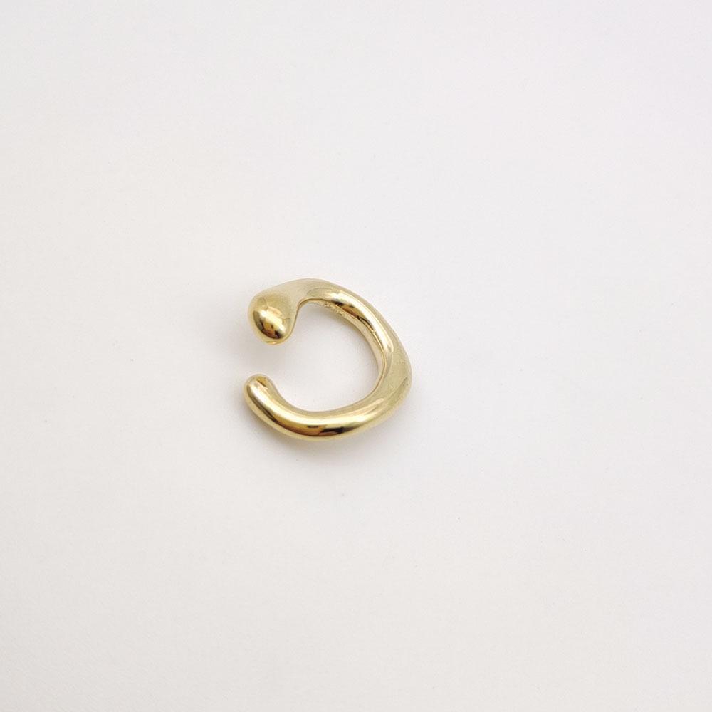 Smooth C-Shaped Geometric Metal Ear Cuff Earrings for Women