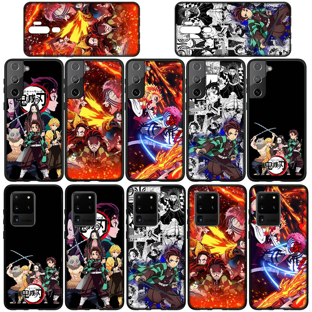 Phone Case for iPhone 17 16 15 Plus Huawei P30 P20 Lite Redmi Note 14 12 11 13 Pro Max OPPO A60 A80 A40 A18 Kamado Tanjirou Demon Slayer Cartoon Cover