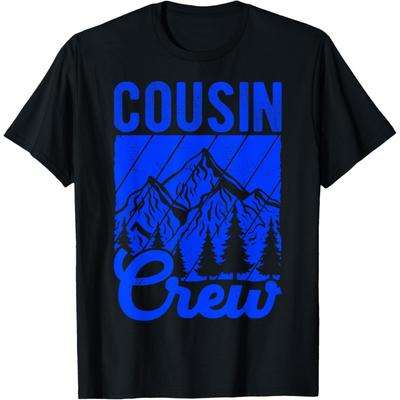Cousin Crew Mountain Snow Family Best Crew Hiking T-Shirt(1)