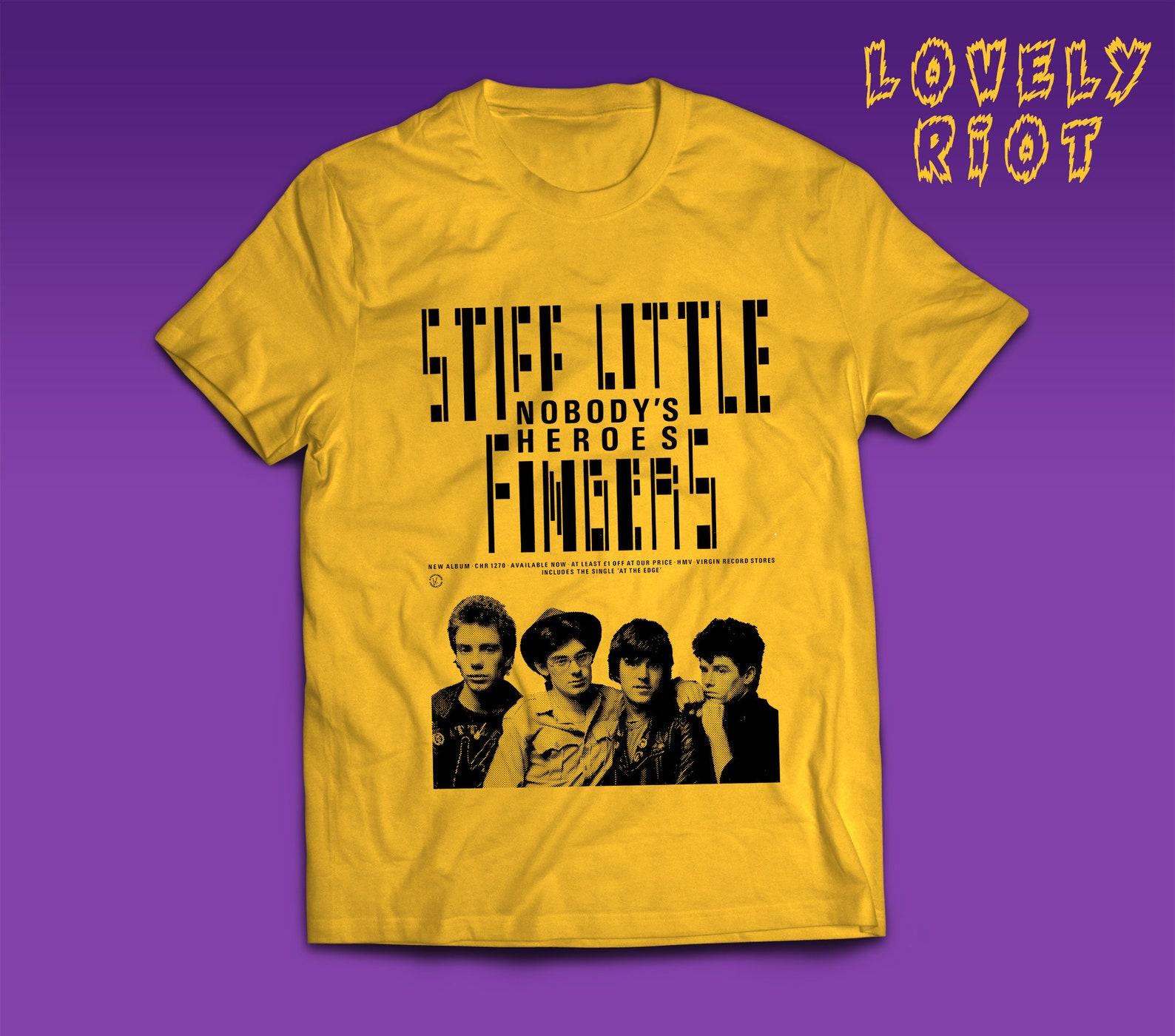 T-Shirt inspired on Stiff Little Fingers Punk Rock Vintage style Northern Irish Punk-Inspired Tee XL