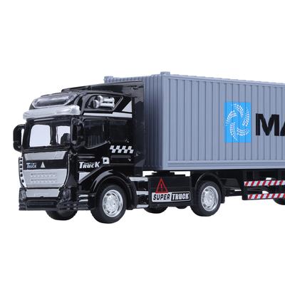 1: 48 Alloy Container Truck Model Toy Highly Simulation Children Car Toys VehicleGray Container Truck Model