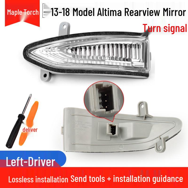 Nissan Altima 13-18 Heated Rearview Mirror Shell with Turn Signal