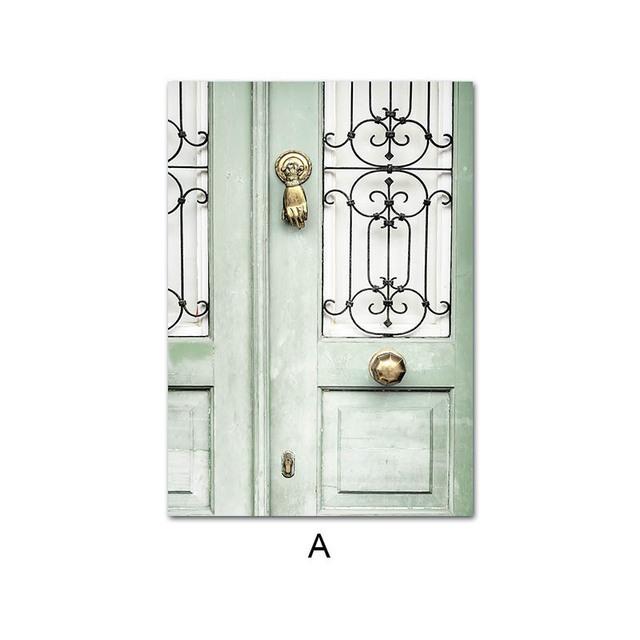 

Старая архитектура, дверь, окно, пейзажный постер, цветочный принт, холст, настенная живопись, фотография, скандинавское украшение дома, картина 21*30cm