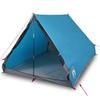 Camping Wedge Tent 2 Persons Blue Waterproof