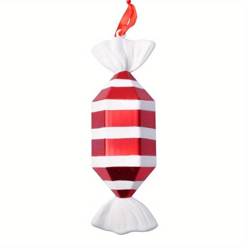 Christmas Pendants, Christmas Decorations, Stage Bars, Props, Decorations, Red and White Painted Christmas Candy Pendants