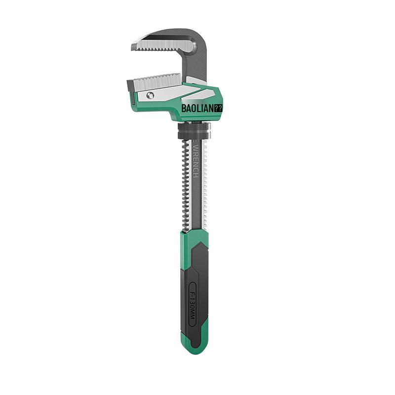 Baolian Multifunctional F-Type Pipe & Throat Pliers - Large Opening, Right Angle, Universal Household Wrench