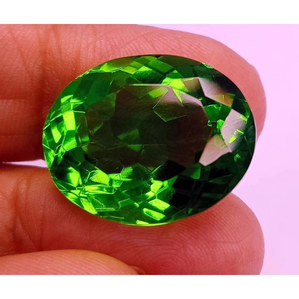 Peridot Green Natural 22-24 Ct Oval Cut Fabulous Certified Loose Gemstone