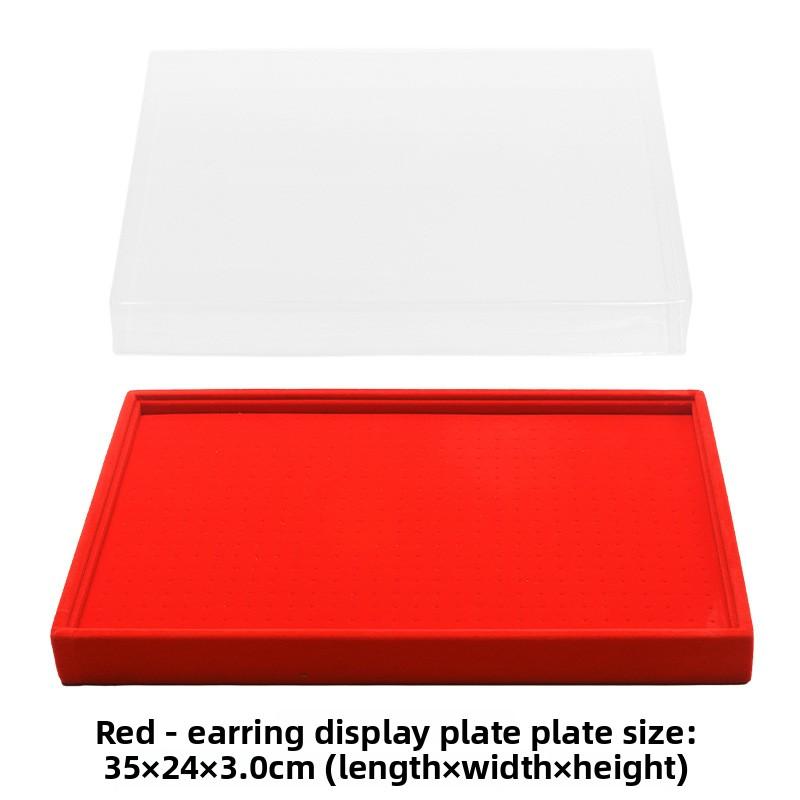 Flannel Stud Earrings Storage Box Large Capacity 600 Holes Jewelry Tray Earrings Display Plate Jewelry Display Props