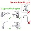 U-Shaped Faucet Extender with Cute Bunny Design - Durable Polyester Kitchen Sink Faucet Extender, Drinking Water Safe, Easy Installation