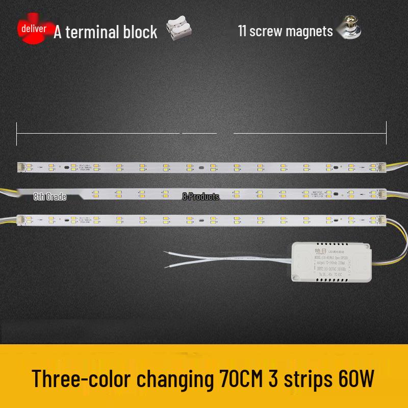 Dimmable LED Ceiling Light Panel: Dual/Triple Color Light Board & Bar