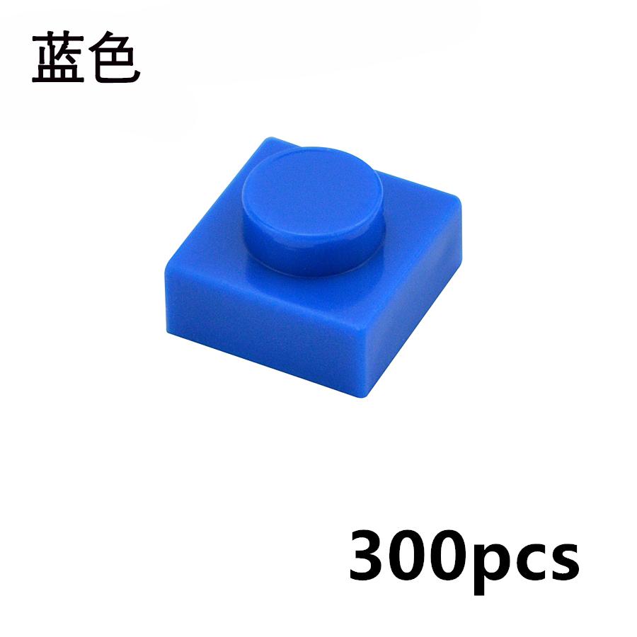 300 Stück DIY Partikel 3024 Dünne Bausteine 1x1 Noppen Steine Pädagogisches Zusammenbauen Konstruktion Kompatibel 3034 Kinderspielzeug