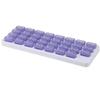 UNTIOR Dispenser Container Box Holder Organizer Weekly 31 Grids Monthly Pill Box Removable Keyboard Shape Medicine Pill Case