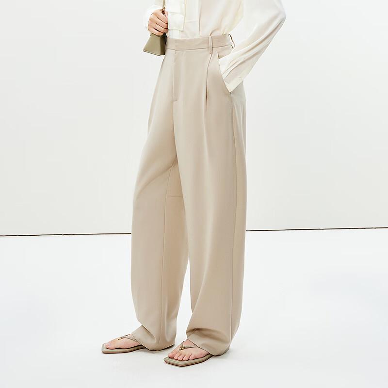 LESS 2025 Spring Tapered Wool Trousers