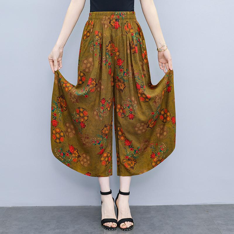 Pantaloni oversize estivi Pantaloni eleganti casual a gamba larga Abiti estivi da donna in vita elastica