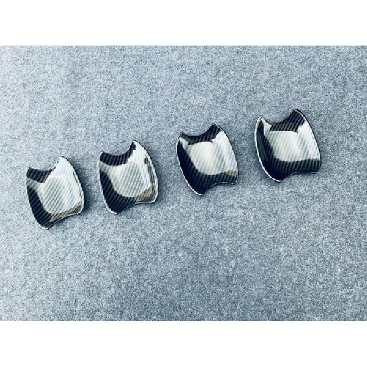 Door Handle Bowl Carbon Fiber Cup Covers Trim For - Toyota Highlander