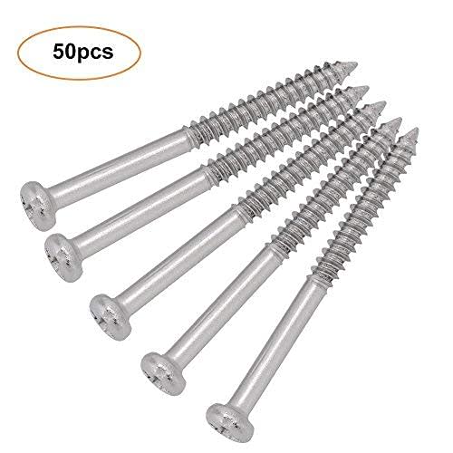 Pack of 50 Pickup Screws for JB Basses. High-quality, Rust-resistant, and Durable Pickup Mounting Screws.